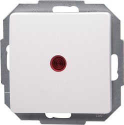 Przełącznik z kontrolką Płytka przycisku Kopp Paris 651693084, biały