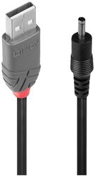 Kabel USB LINDY, USB 2.0, Złącze męskie USB-A, Wtyczka DC 3,5 mm, 1.50 m
