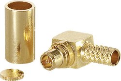 Złącze MMCX odwrócone BKL Electronic 0419302 0419302 złącze męskie kątowe 50 Ω 1 szt.