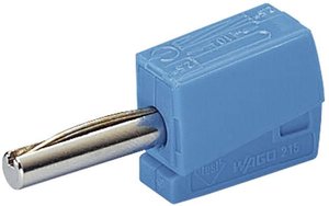 do gniazda o średnicy 4 mm, niebieski WAGO 215-711 wtyki bananowe