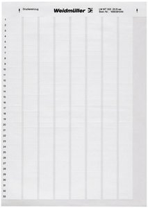 Etykieta kablowa Weidmüller LM WriteOn 15X70 WS 1759871044-1, 30 x 15 mm, etykiety na arkuszu: 52, 1 ark.
