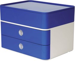 Szafka z szufladami HAN 1100-14 biały, royal blue Ilość szuflad: 2