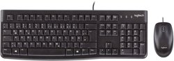 Klawiatura, zestaw myszy Logitech MK120 Wodoszczelne Międzynarodowa US, QWERTY czarny