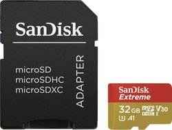Karta pamięci microSDHC SanDisk Extreme® Mobile, 32 GB, Class 10, UHS-I, UHS-Class 3, v30 Video Speed Class