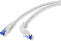 Kabel RJ45 Renkforce RF-4892526, 1 szt., RJ45, CAT 6a, S/FTP, 0.25 m, szary