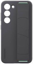 Samsung Silicone Grip Case S23-Serie Futerał backcase Samsung Galaxy S23 czarny Odporny na wstrząsy