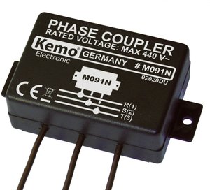 Łącznik fazowy - zestaw do produktów Powerline Kemo M091N, 110 - 440 V / AC