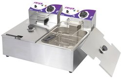 PODWÓJNA FRYTOWNICA ELEKTRYCZNA SYGONIX, 6+6 LITRÓW Frytkownica podwójna 5705402, 12 l