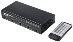 Przełącznik matrycowy SPEAKA Professional SP-HSW-740 4K HDMI 4x4 Przełącznik HDMI-Matrix SpeaKa Professional SP-9992636 1 szt.