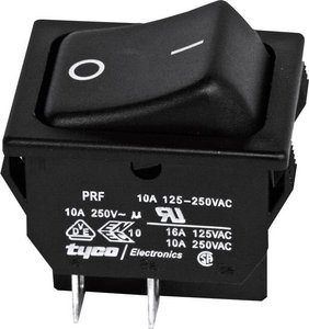 Przełącznik TE Connectivity 1634201-2, 250 V/AC, 10 A, 2 x wył/wł, zatrzask, 1 szt.
