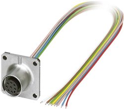 Złącze czujnika/aktuatora do zabudowy  M12 Phoenix Contact SACC-SQ-M12FS-8CON-25F/0,5 1441574 Ilość styków: 8 1 szt.