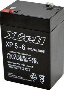 Akumulator ołowiowy XCell XP 5 - 6 XCEXP56, AGM, 6 V, 5 Ah