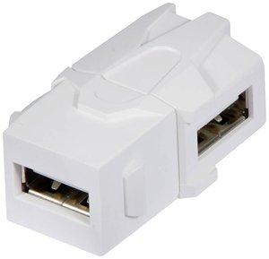Przejściówka, adapter USB LINDY 60491 60491, [1x złącze żeńskie USB-A 2.0 - 1x złącze żeńskie USB-A 2.0]