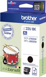 Brother atrament LC-22U BK tusz oryginalny  Czarny LC22UBK
