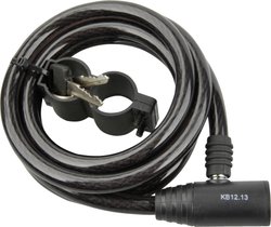 Zapięcie rowerowe kablowe FISCHER FAHRRAD, 85848, czarny, Zapięcie kluczykowe