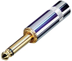 Złącze męskie jack 6,35 mm Rean AV NYS224G NYS224G, złącze męskie, 1 szt.