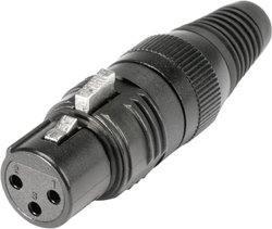 Złącze kablowe XLR, żeńskie, 3-Pin Hicon HI-X3CF-G