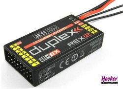 Odbiornik 12-kanałowy Jeti Rex 12 2,4 GHz