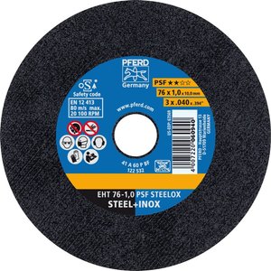 Tarcza tnąca prosta PFERD PSF STEELOX 69198287 76 mm 10 szt.