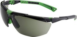 Univet 5X1 5X1-03-05 Okulary ochronne z zabezpieczeniem przeciw zaparowaniu, z ochroną UV czarny, zielony EN 166 DIN 166