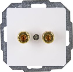 Gniazdo głośnikowe Płytka przycisku Kopp HK05 921502009, biały