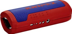 Obicnak do rur falistych TwistCut z funkcją ściągania izolacji Nożyce do rur z tworzywa sztucznego Knipex 90 22 02 SB 1 szt.