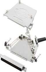 Zestaw listew męskich D-Sub encitech D45ZF37-DMP-K 6355-0047-04, rzędy: 2, styki: 37, 45 °, 1 zest.