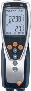Termometr typu K, Pt100 testo 735-2 0563 7352, -200 - +1370 °C