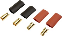 Złącze męskie akumulatora 6 mm Reely 1373193 pozłacane 2 par(a)