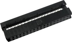 TRU COMPONENTS 1589694 Złącze żeńskie z reduktorem naprężeń kablowych Siatka: 2 mm Ilośc pinów: 30 Ilość rzędów: 2 1 szt.