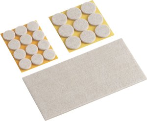 Asortyment filcowych szybowców samoprzylepnych „TopSoft”, 22 sztuki Podkładki filcowe Metafranc WU0644896 WU0644896  1 zest.