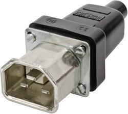 Złącze męskie IEC Kalthoff 444 444009, styki: 2 + PE, 250 V, 16 A, 1 szt.