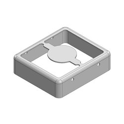 20,7 x 18,2 x 5,5 mm Dwuczęściowa, ciągniona bezszwowo osłona RF/ramka osłony EMI (CRS) Ekranowa rama osłonowa Masach TECH EMI/RFI-Abschirmung MS207-10F, 1 szt.