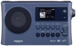 Radio internetowe Sangean WFR-28BT DAB+, FM funkcja ładowania akumulatora, obsługa Spotify granatowy