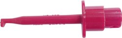 Chwytak probierczy zaciskowy do lutowania Voltcraft czerwony, 4mm, 60V, 0,3A