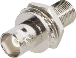Przepust BNC TRU COMPONENTS 1579504 złącze żeńskie BNC - złącze żeńskie F 1 szt.