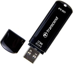 Transcend USB flash JetFlash ™ 750K 64GB USB 3.0 Czarny Pendrive USB Transcend TS64GJF750K, 1 szt.