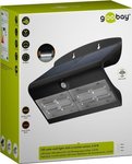 Lampa solarna kinkiet Goobay 45812, czujnik ruchu, LED 6.8 W, srebrna