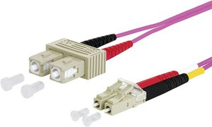 Kabel światłowodowy Metz Connect 151S1EOJO50E 151S1EOJO50E, złącze męskie SC, złącze męskie LC, 5.00 m