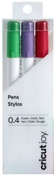 Cricut Joy™ 0,4 mm, 3er Zestaw długopisów  czerwony, zielony, fioletowy