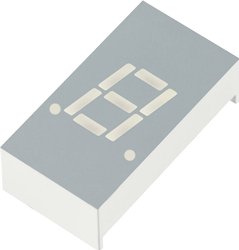 Wyświetlacz diodowy LED Kingbright SA03-11EWA 7mm