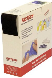 Taśma rzepowa do przyklejania na gorąco element z pętelkami (D x S) 10000 mm x 50 mm czarny FASTECH® B50-SKL02999910 10 m