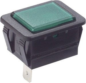 Lampka kontrolna Arcolectric C0480ABNAI, 16 (4) A/250 V, carna/czerwona