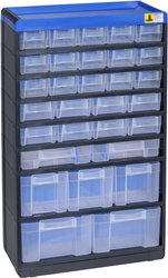Magazynek na małe części Allit VarioPlus Pro 53/60 464650  (S x W x G) 300 x 525 x 135 mm czarny, niebieski 1 szt.