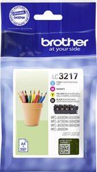 Brother atrament LC-3217 VALDR tusz oryginalny Combi-Pack Czarny, Cyjan, Magenta, Żółty LC3217VALDR