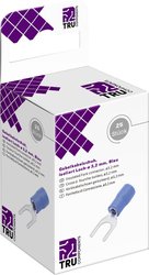 TRU COMPONENTS T2010C303 Złącze widełkowe  1.5 mm² 2.5 mm² Średnica otworu=3.2 mm Izolowane częściowo niebieski 25 szt.