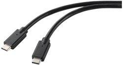 Kabel do ładowania USB Renkforce, USB 2.0, Złącze męskie USB-C®, Złącze męskie USB-C®, 1.00 m