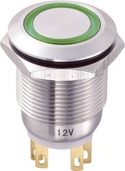 Przełącznik wciskany, wandaloodporny TRU COMPONENTS TC-8904664, 19 mm, 250 V/AC, 5 A, 1 szt.