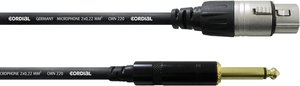 Cordial CCM 7.5 FP 7.5m XLR (3-pin) 6.35mm Schwarz Audio-Kabel XLR Kabel połączeniowy 7.50 m Cordial CCM 7,5 FP 1 szt.