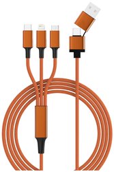 Kabel do ładowania USB Smrter Hydra ULTRA 5in1, USB 2.0, Złącze męskie Lightning, Złącze męskie USB-A, Złącze męskie USB-C®, Złącze męskie USB Micro-B, 1.20 m